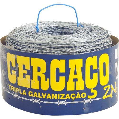 Arame farpado rolo com 500 metros - CERCACO ZN3 Arame farpado rolo com 500 metros - CERCACO ZN3