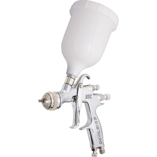 Pistola para pintura com caneca plástica tipo gravidade - SGK 600BV Pistola para pintura com caneca plástica tipo gravidade - SGK 600BV