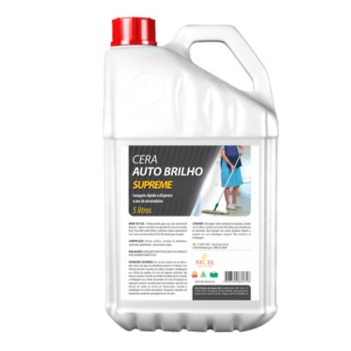 Cera auto brilho para piso 5 litros - SUPREME Cera auto brilho para piso 5 litros - SUPREME