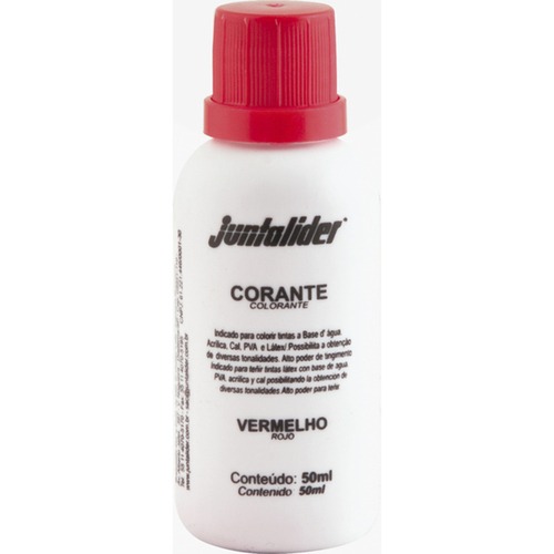 Corante líquido para tinta 50 ml vermelho Corante líquido para tinta 50 ml vermelho