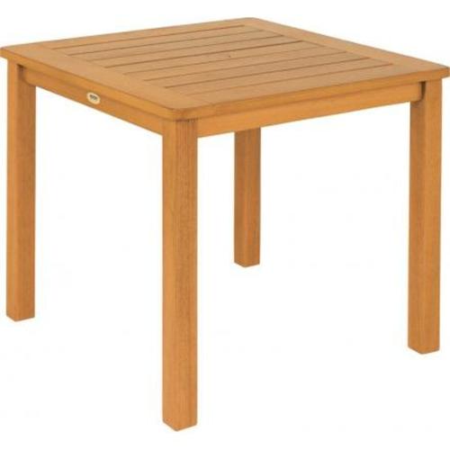 Mesa quadrada de madeira Tauarí e Stain Mesa quadrada de madeira Tauarí e Stain
