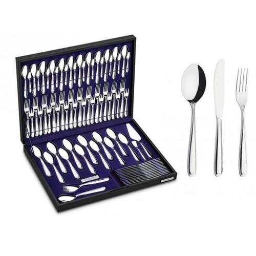 Faqueiro aço inox com estojo de madeira 76 peças - COPACABANA Faqueiro aço inox com estojo de madeira 76 peças - COPACABANA