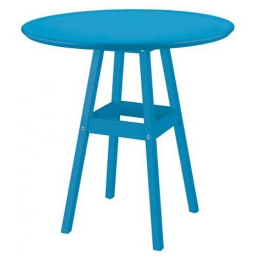 Mesa pub 80 cm azul de madeira pinus Mesa pub 80 cm azul de madeira pinus