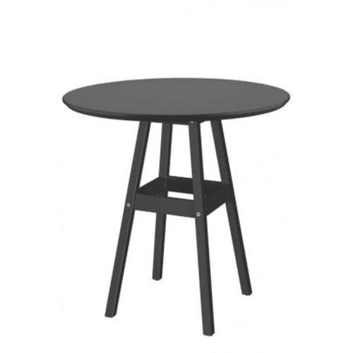 Mesa pub 80 cm preta de madeira pinus Mesa pub 80 cm preta de madeira pinus