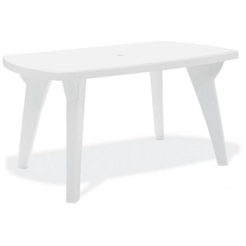 Mesa retangular 84 x 136 cm branca - BALI Mesa retangular 84 x 136 cm branca - BALI