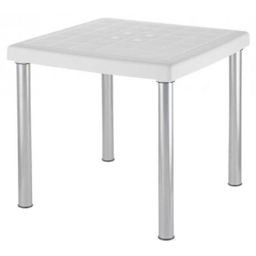 Mesa quadrada 80 x 80 cm branca - MONA Mesa quadrada 80 x 80 cm branca - MONA