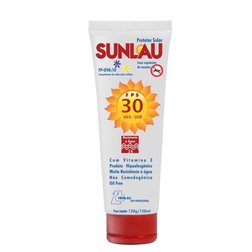 Protetor solar FPS 30 com repelente 120 ml Protetor solar FPS 30 com repelente 120 ml