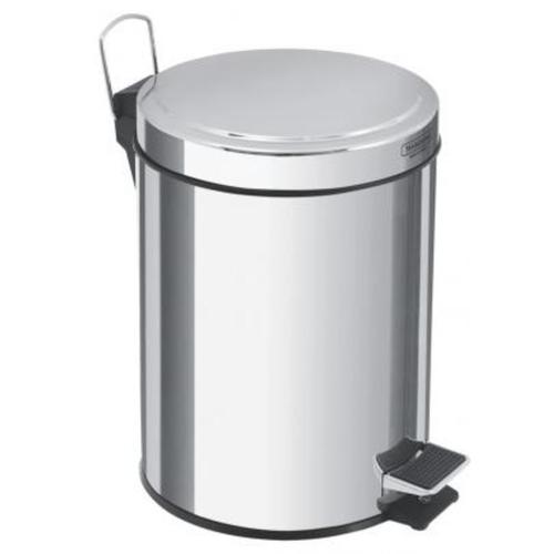 Lixeira em aço inox com pedal 5 litros Lixeira em aço inox com pedal 5 litros