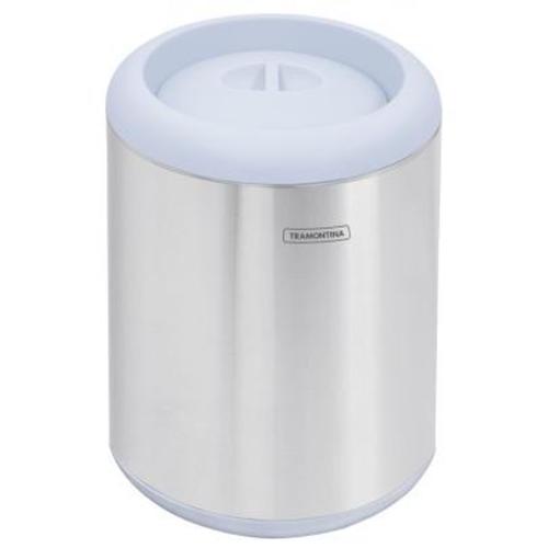 Recipiente multiuso em inox com tampa azul 7 L Recipiente multiuso em inox com tampa azul 7 L