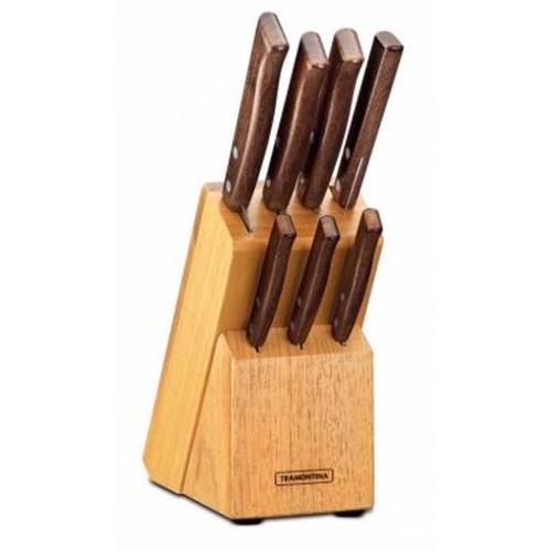 Jogo de facas em aço inox com 8 peças Jogo de facas em aço inox com 8 peças