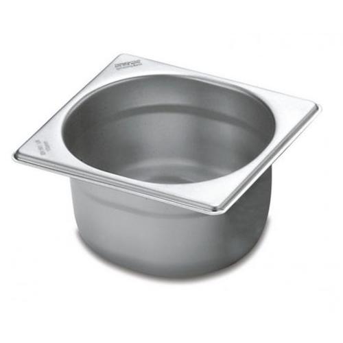 Cuba para rechaud em aço inox 1/6- sem alças Cuba para rechaud em aço inox 1/6- sem alças