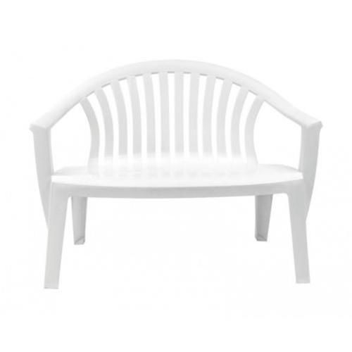 Banco de polipropileno branco capacidade 140 kg - LEME Banco de polipropileno branco capacidade 140 kg - LEME