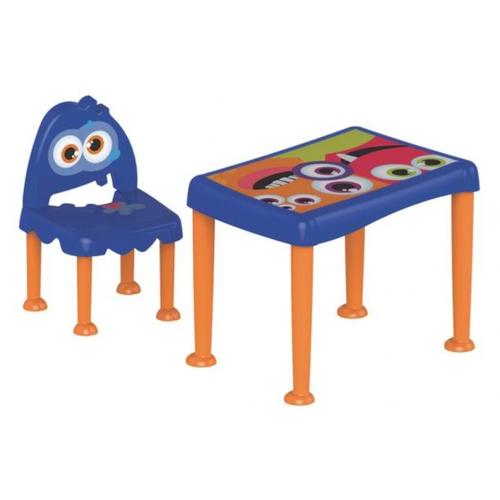 Conjunto banco e mesinha infantil - MONSTER Conjunto banco e mesinha infantil - MONSTER