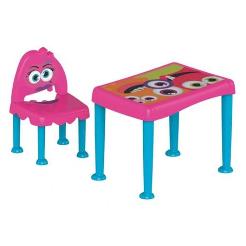 Conjunto banco e mesinha infantil - MONSTER Conjunto banco e mesinha infantil - MONSTER