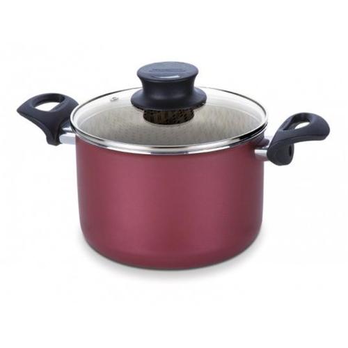 Caldeirão antiaderente 24 cm 7,5 L vermelho - PARIS Caldeirão antiaderente 24 cm 7,5 L vermelho - PARIS