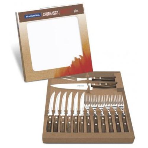 Kit para churrasco com 14 peças Kit para churrasco com 14 peças