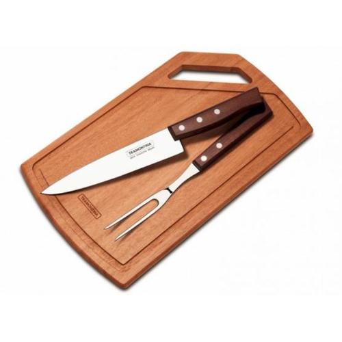 Kit para churrasco com 3 peças Kit para churrasco com 3 peças