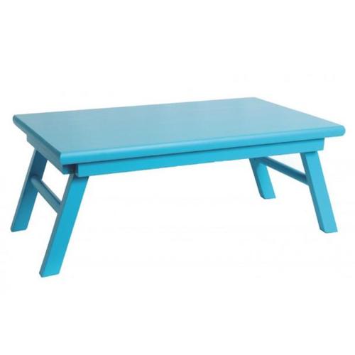 Mesa de madeira 502 x 311 x 215 mm azul Mesa de madeira 502 x 311 x 215 mm azul