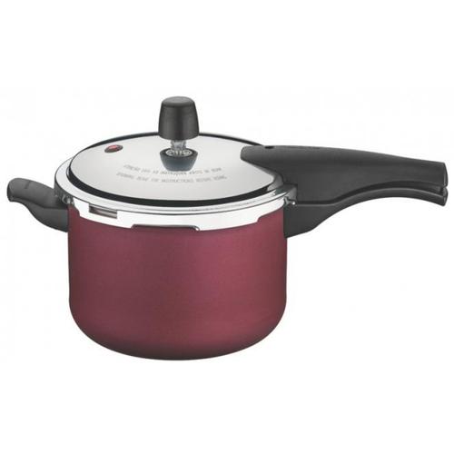 Panela de pressão em alumínio vermelho capacidade 4,5 litros - Vancouver Panela de pressão em alumínio vermelho capacidade 4,5 litros - Vancouver