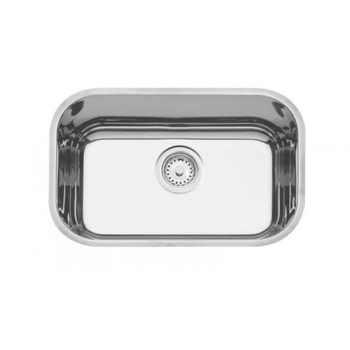 Cuba para cozinha em aço inox polido 47 x 30 cm com válvula - Perfecta Cuba para cozinha em aço inox polido 47 x 30 cm com válvula - Perfecta