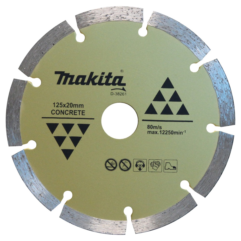 Disco diamantado corte a seco 125 mm segmentado para concreto D38261 Makita Dutra Máquinas Disco diamantado corte a seco 125 mm segmentado para concreto D38261 Makita Dutra Máquinas
