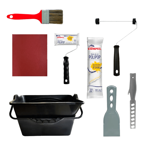 Kit para pintura com 7 pe�as