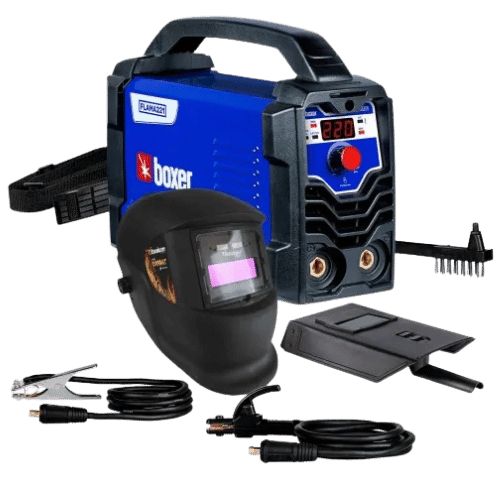 Kit Inversora de solda 220A FLAMA221 + Máscara de solda automática