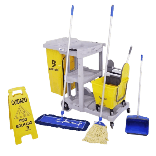 Kit para limpeza profissional n 3 amarelo - NYKT03
