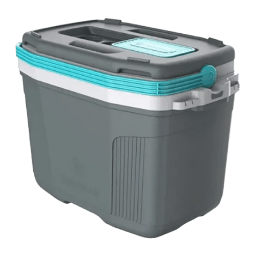 Caixa t�rmica 32L cinza plus e verde litoral