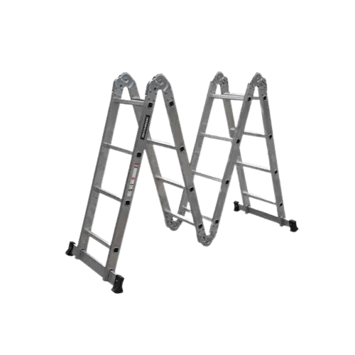 Escada multifuncional de alum�nio 4 x 4 com 16 degraus 11 em 1