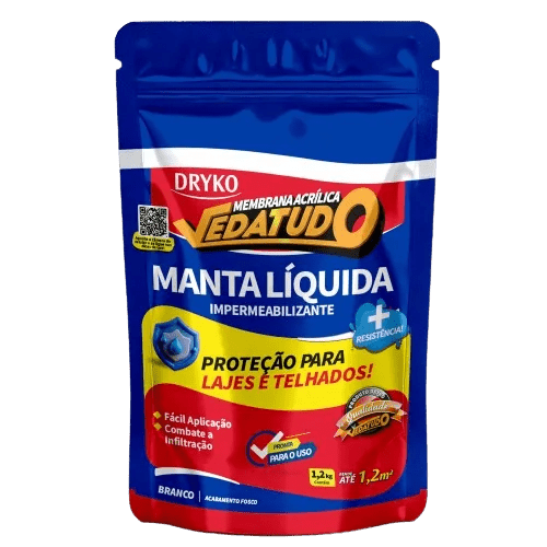 Manta l�quida imper p/lajes e telhados 1,2Kg
