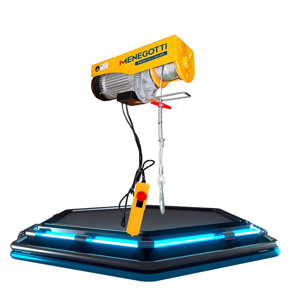 Guincho talha eltrica 300/600kg elevao at 12m