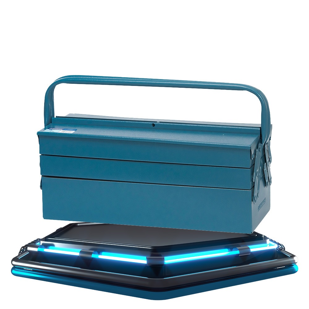 Caixa para ferramentas sanfonada 5 gavetas