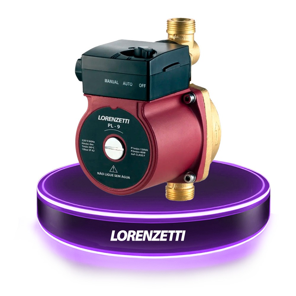 Bomba pressurizadora 120 watts 1500 L/H