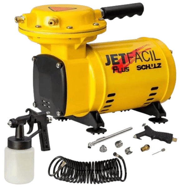 Compressor de ar direto 2,3 pés 1/3 hp com acessórios - Jet Fácil Plus