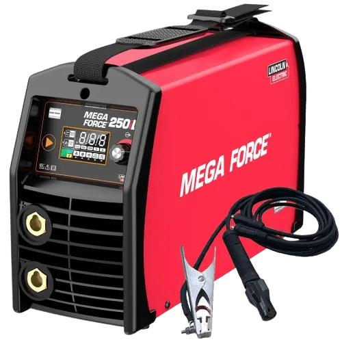 Inversora de solda 250A display Led para Eletrodo e Tig - Mega Force 250iD