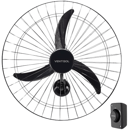 Ventilador de parede 60 cm oscilante grade de ao - 543 