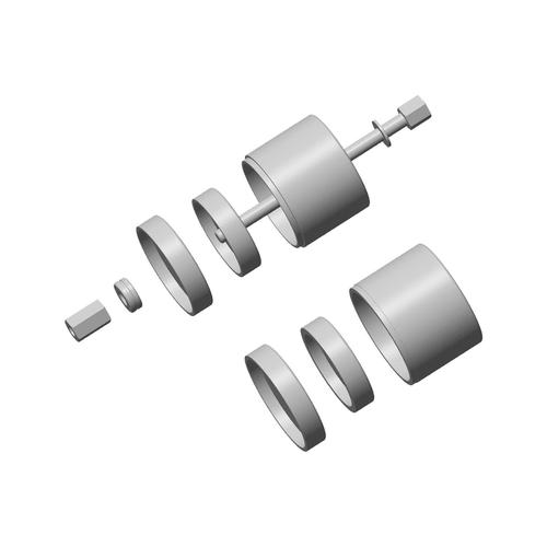 Conjunto extrator e instalador da bucha coxin inferior - 161013 Conjunto extrator e instalador da bucha coxin inferior - 161013
