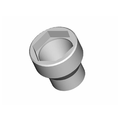 Soquete sextavado de 60 mm com encaixe de 3/4