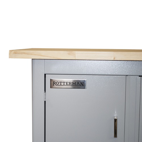 Bancada fechada com 4 portas tampo de madeira - SPEED Bancada fechada com 4 portas tampo de madeira - SPEED