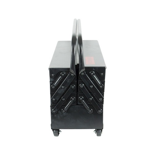 Caixa para ferramentas sanfonada 7 gavetas com cabo dobravel e rodas - RLL-11