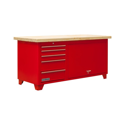 Bancada fechada com 5 gavetas e 1 porta retrátil - RLL-217A Bancada fechada com 5 gavetas e 1 porta retrátil - RLL-217A