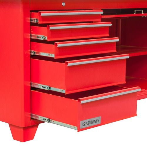 Bancada fechada com 5 gavetas e 1 porta retrátil - RLL-217A Bancada fechada com 5 gavetas e 1 porta retrátil - RLL-217A