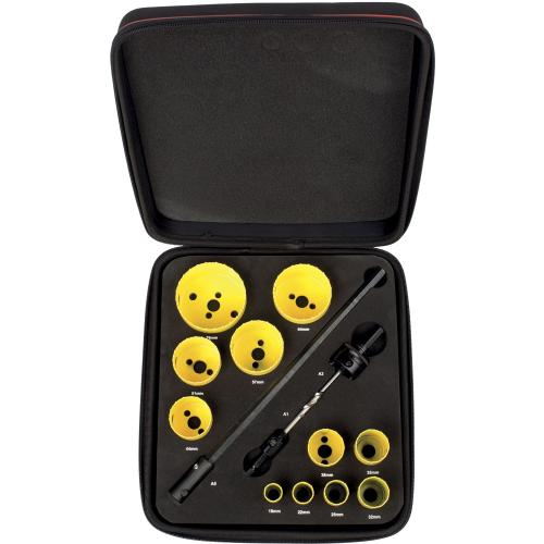 Jogo de serra copo 19 a 76 mm com 15 peas - FAST CUT