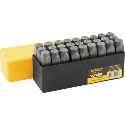 Jogo de alfabeto de aço para gravação 10 mm Jogo de alfabeto de aço para gravação 10 mm