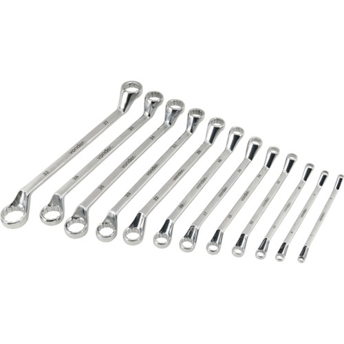 Jogo de chave estrela 6 a 32 mm ao cromo vandio 12 peas