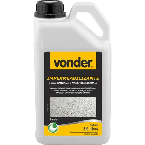 Impermeabilizante de água, umidade e manchas naturais 3,6 litros Impermeabilizante de água, umidade e manchas naturais 3,6 litros