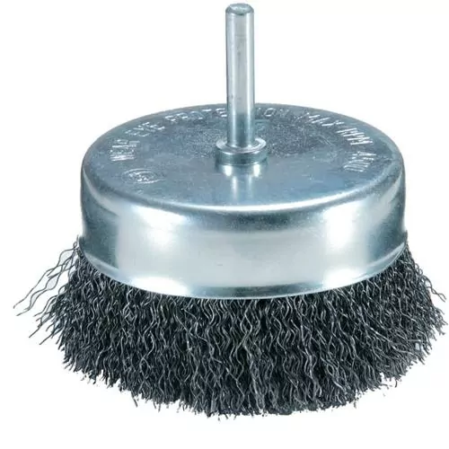 Escova de aço tipo copo arame ondulado 1.1/2