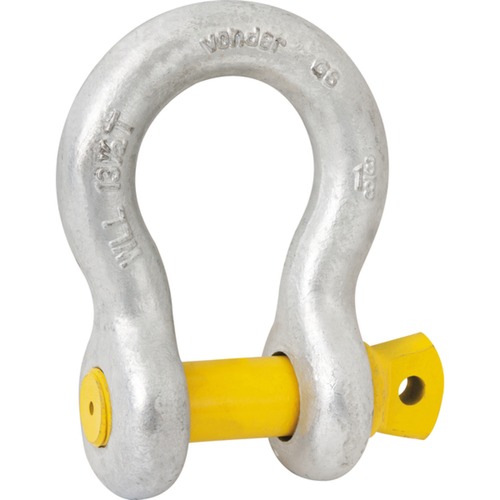 Manilha curva para cabo de a�o 3/8