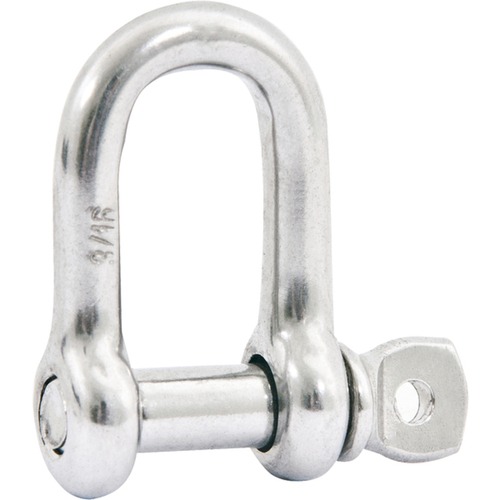 Manilha reta em inox para cabo de a�o 1/2